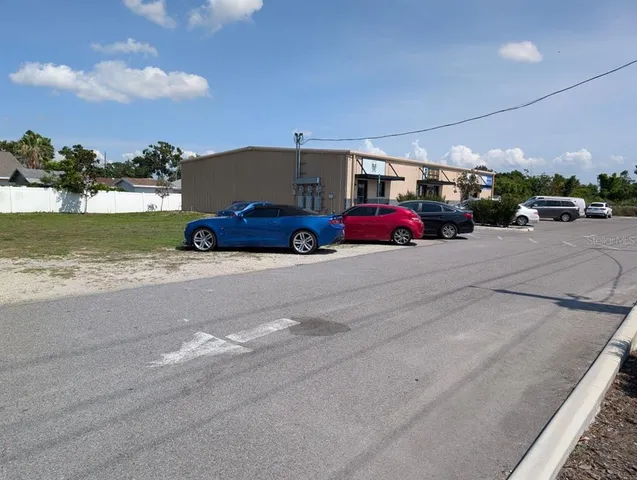 a car parked on the side of the road