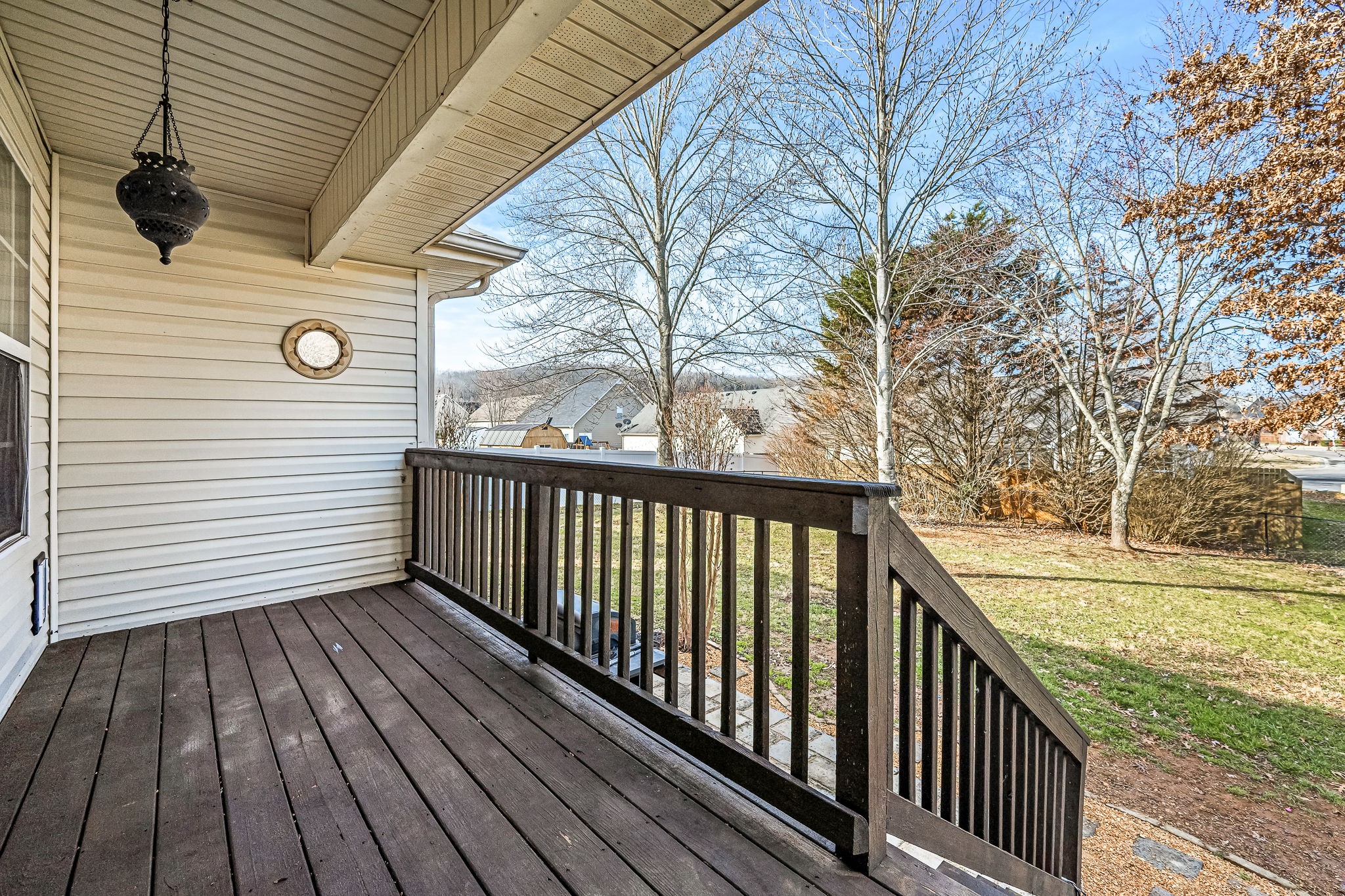 3620 Stevens Bend Drive Murfreesboro, TN 37127 - Photo 22 of 31 a view of a balcony with wooden floor and fence