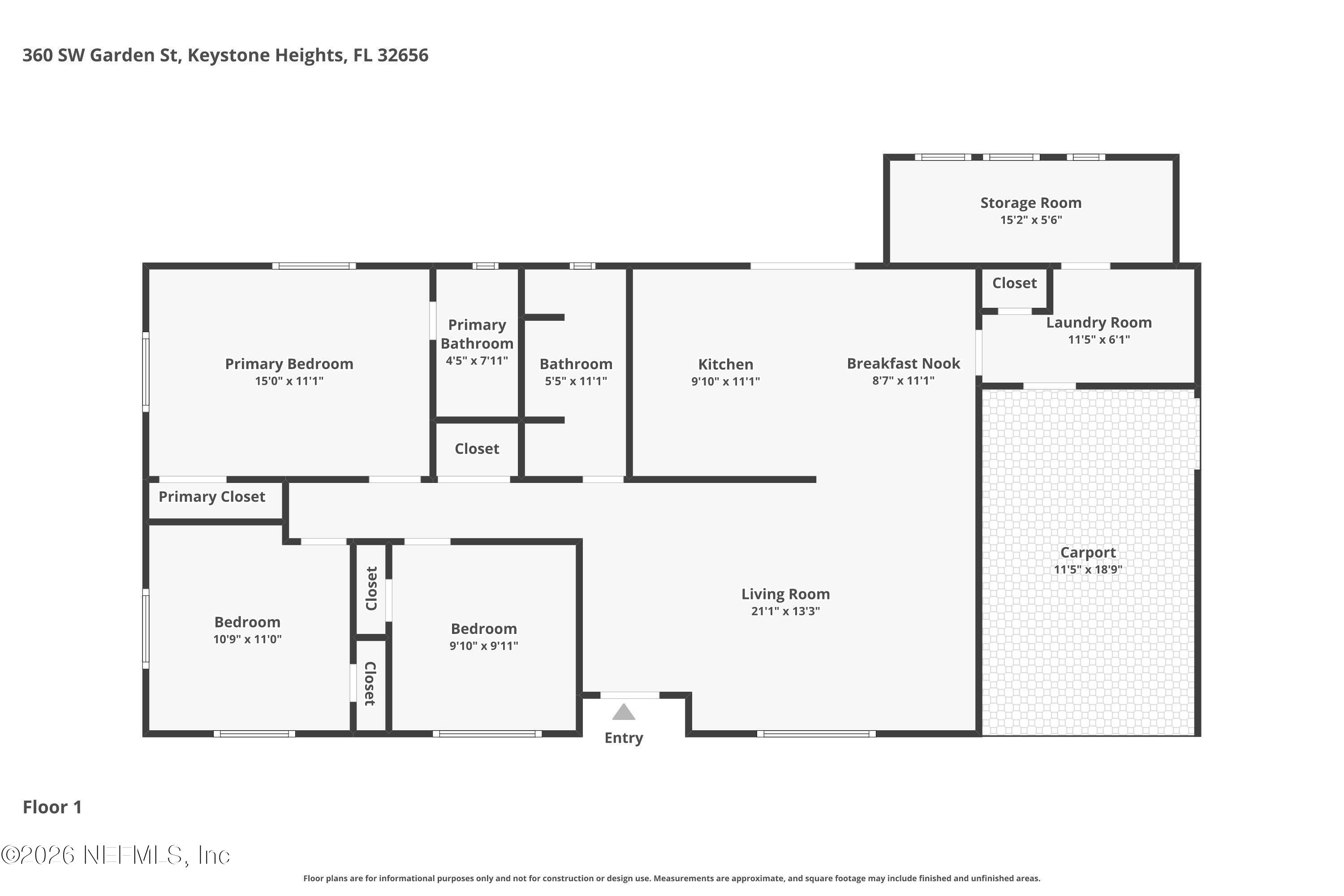 360 Southwest Garden Street Keystone Heights, FL 32656 - Photo 47 of 47 Floor-1