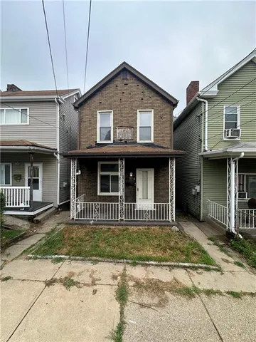 a front view of a house