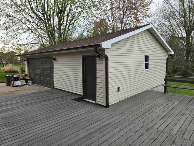 a view of a house with a patio