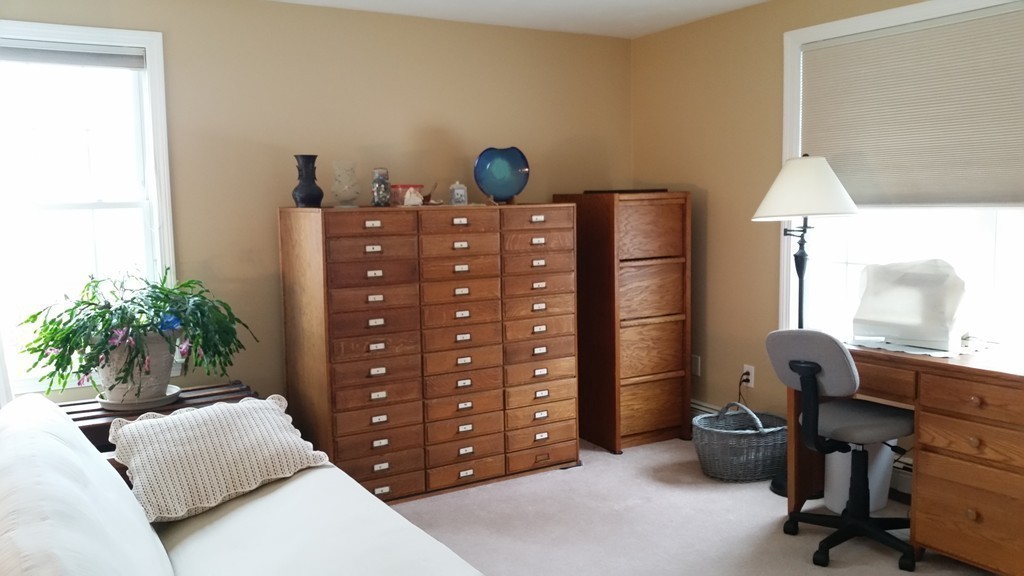 5 Bog Iron Road Wareham, MA 02576 - Photo 12 of 21 a bedroom with a bed and a workspace