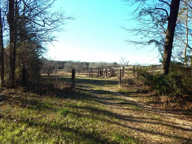 a view of lake with green space