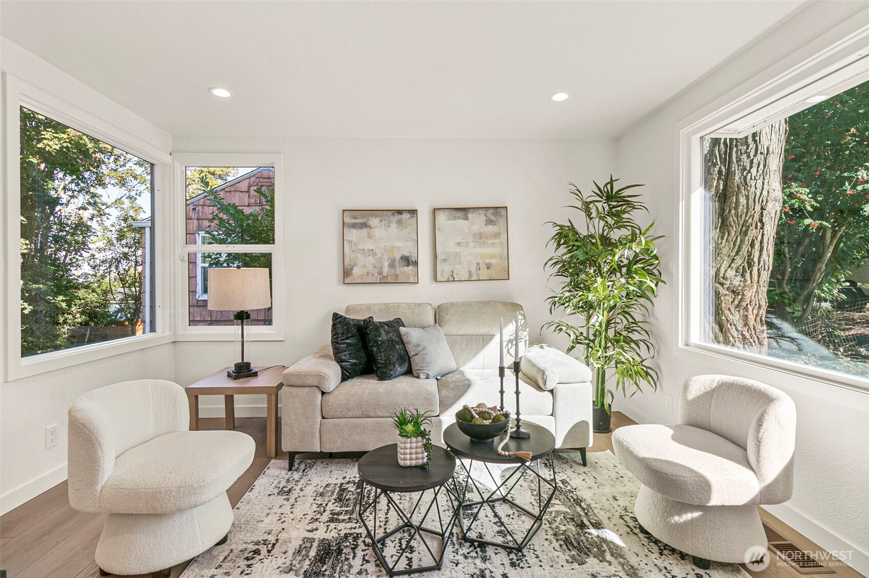12077 75th Avenue South Seattle, WA 98178 - Photo 5 of 35 a living room with furniture and a large window