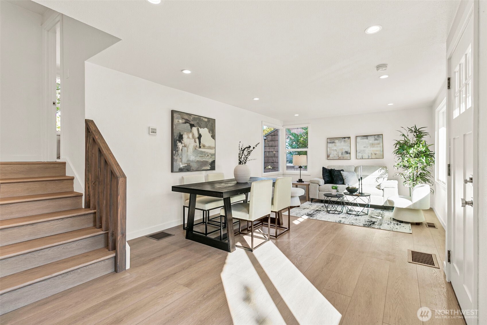 12077 75th Avenue South Seattle, WA 98178 - Photo 9 of 35 a living room with furniture and a wooden floor
