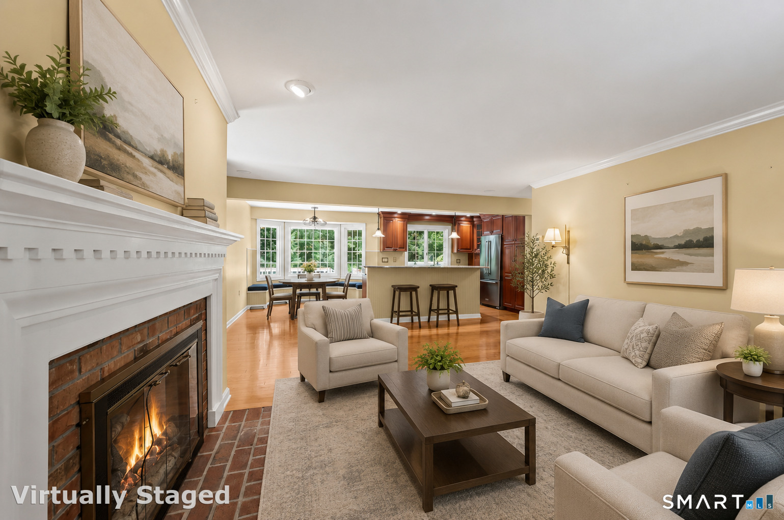 16 Cedar Grove Road Southbury, CT 06488 - Photo 17 of 39 Virtually Staged gracious living room