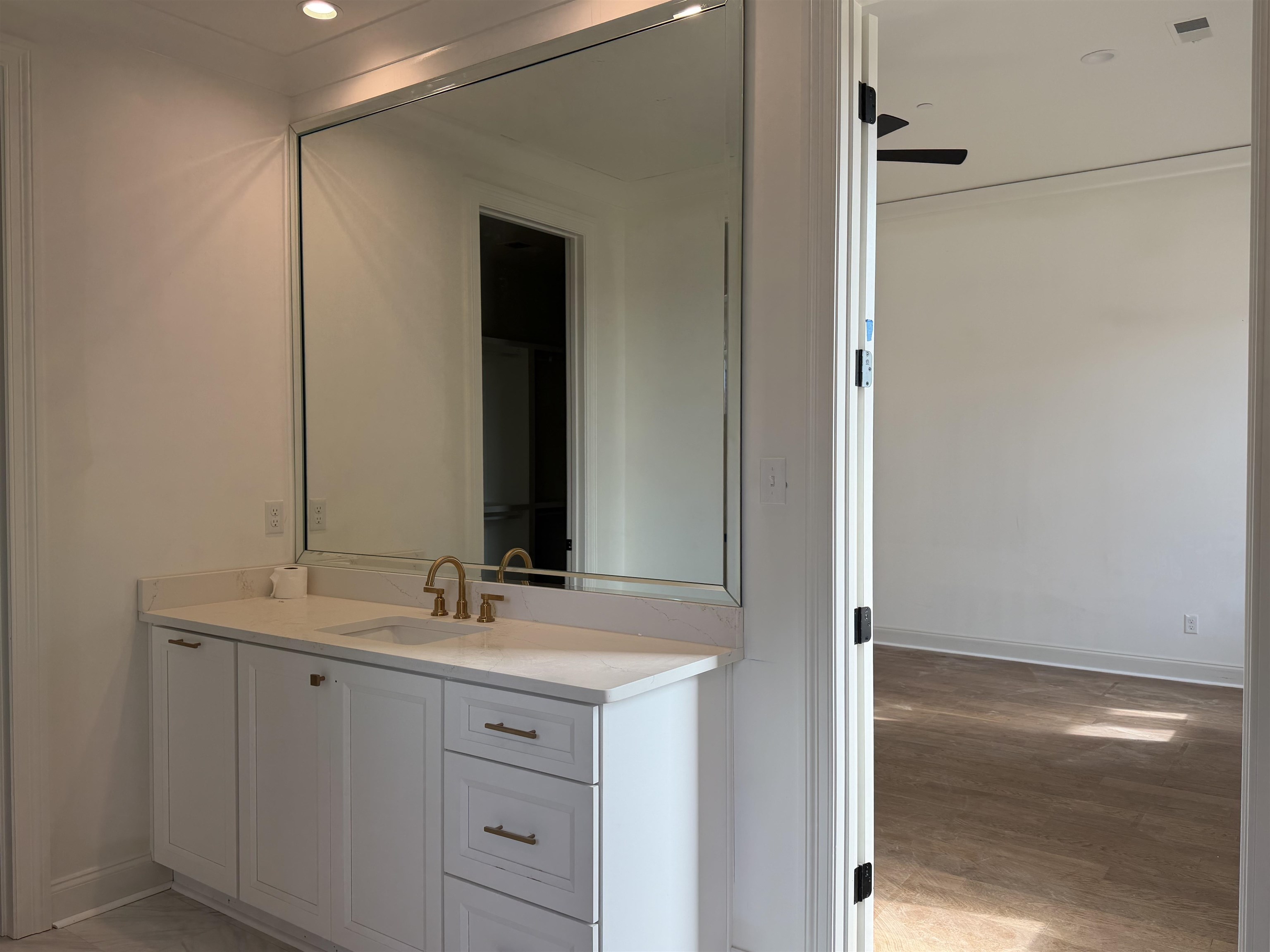 190 Rambling Rex Trail Piperton, TN 38017 - Photo 13 of 32 a bathroom with a double vanity sink and a mirror