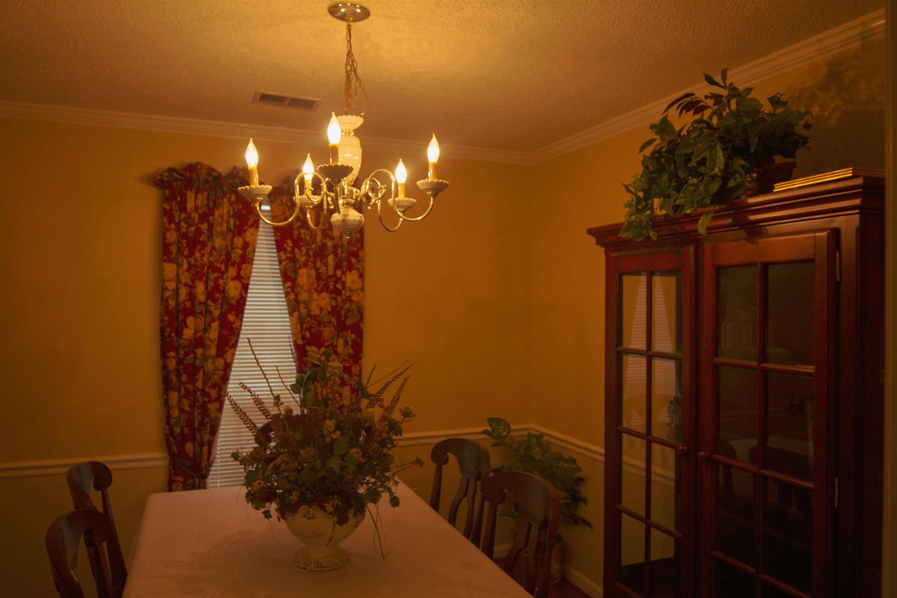 4100 Altruria Road Bartlett, TN 38135 - Photo 6 of 23 Dining space with a chandelier, a textured ceiling, and ornamental molding