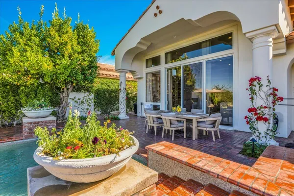 a view of a lake with a city