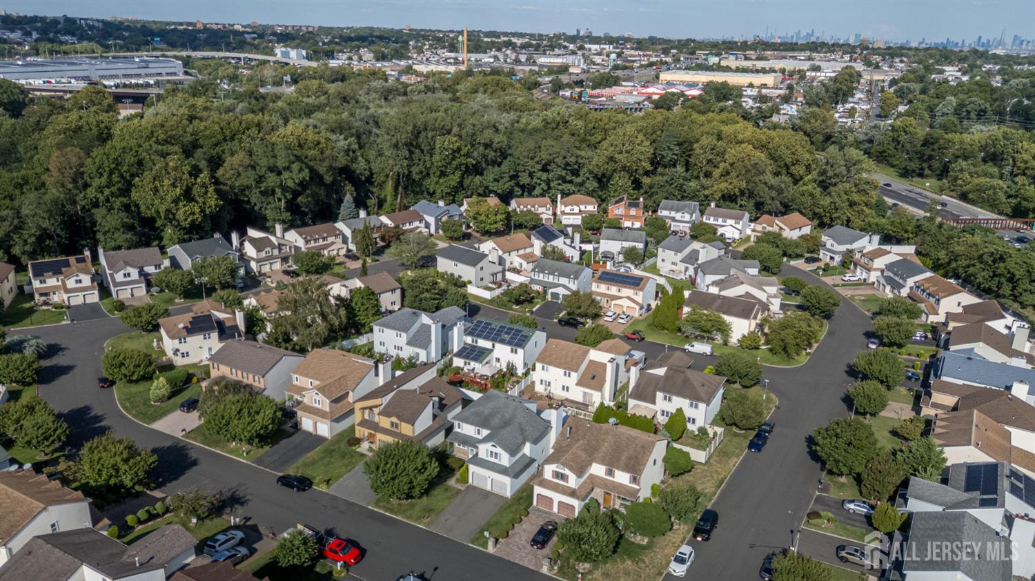 112 Apple Tree Lane Union, NJ 07083 - Photo 45 of 46 an aerial view of residential houses with outdoor space