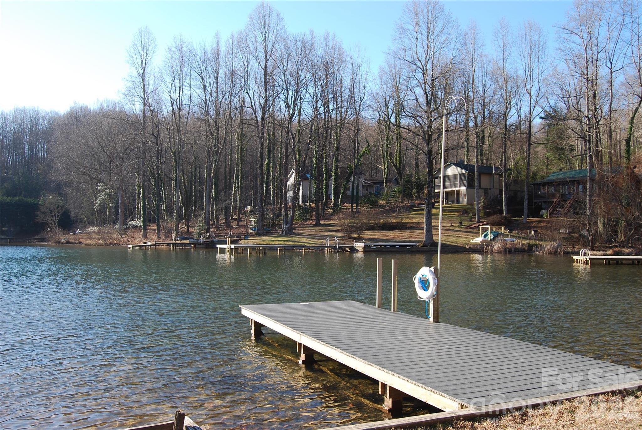87 Pole Cat Road Saluda, NC 28773 - Photo 4 of 10 a view of a lake with trees in the background