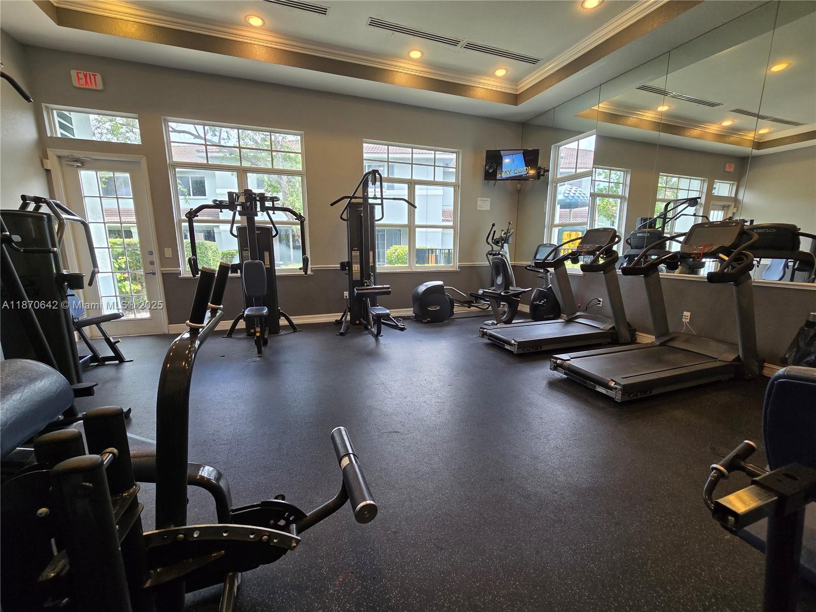 3632 Oleander Terrace, Unit 3632 Riviera Beach, FL 33404 - Photo 24 of 26 a view of a room with gym equipment