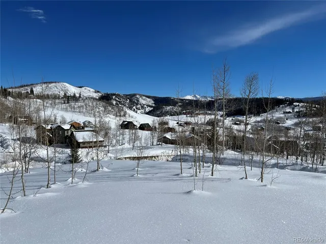 a view of roof and trees