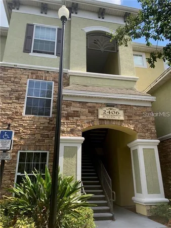 a view of building entrance