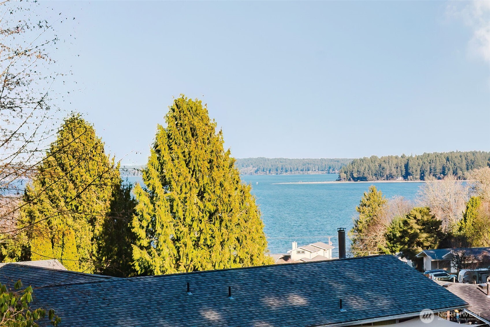 8911 Roanoke Road Northeast Bremerton, WA 98311 - Photo 3 of 40 a view of lake from a balcony