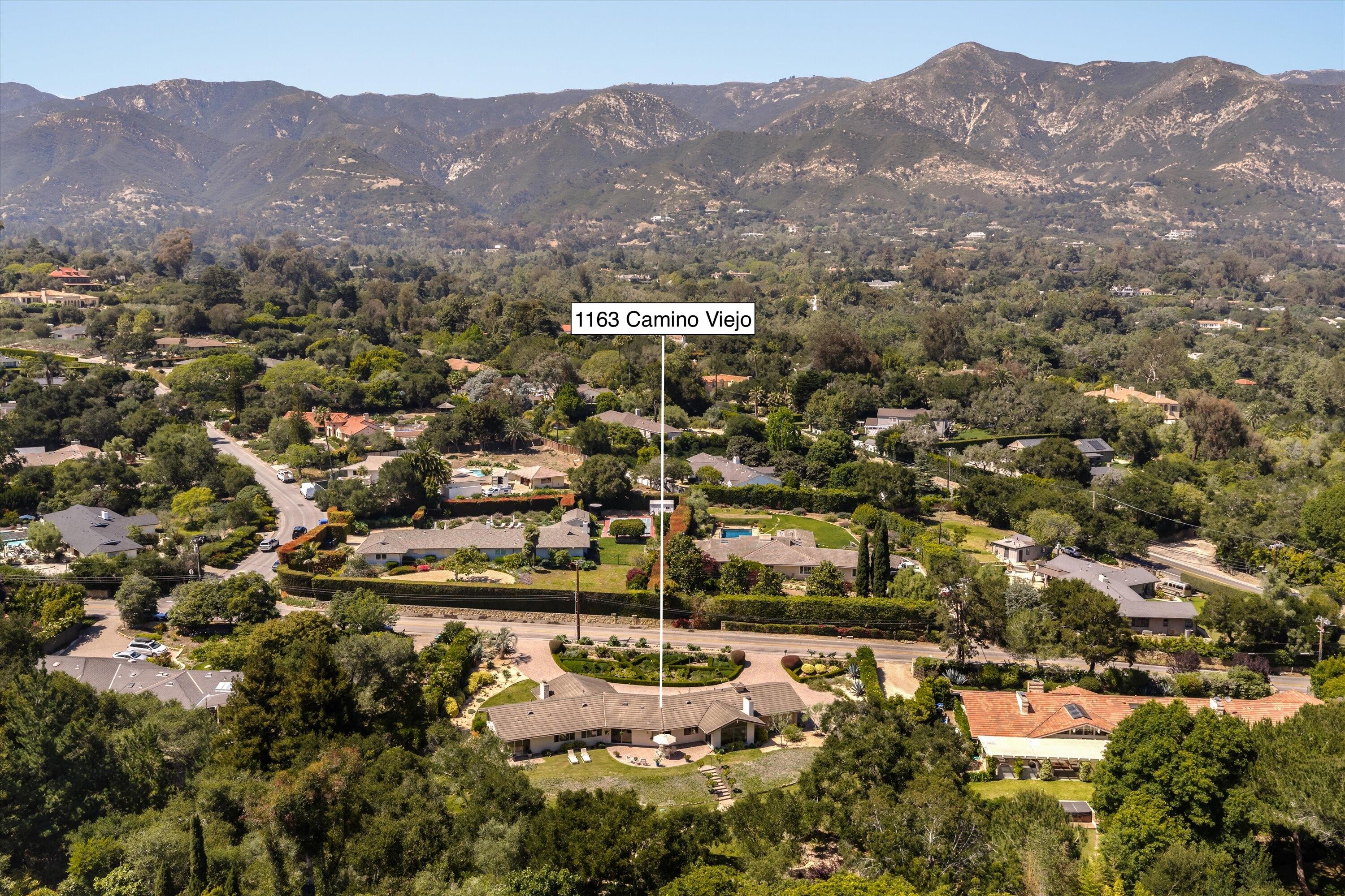 1163 Camino Viejo Road Montecito, CA 93108 - Photo 14 of 56 13-aerial markerjpg