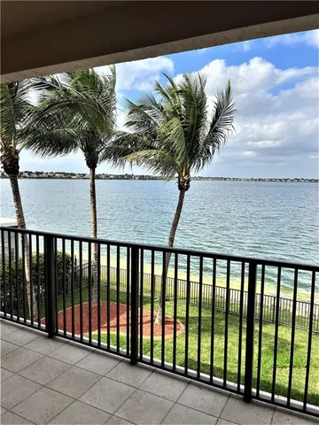 a balcony with outside view