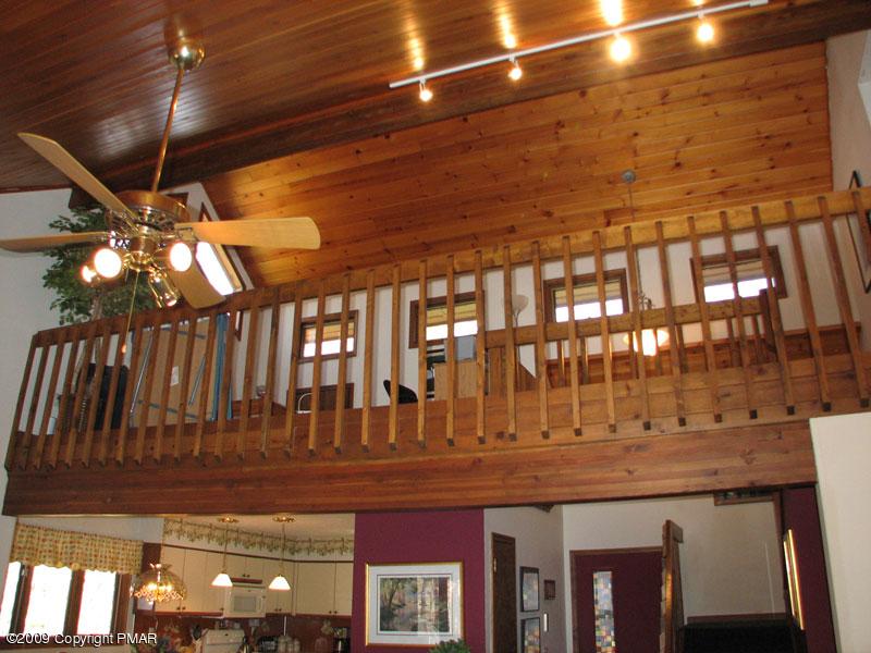 13 Cumberland Road Pocono Pines, PA 18350 - Photo 5 of 16 Living Room View to Loft
