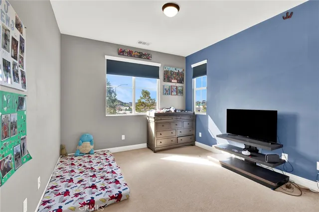 a view of an empty room and window