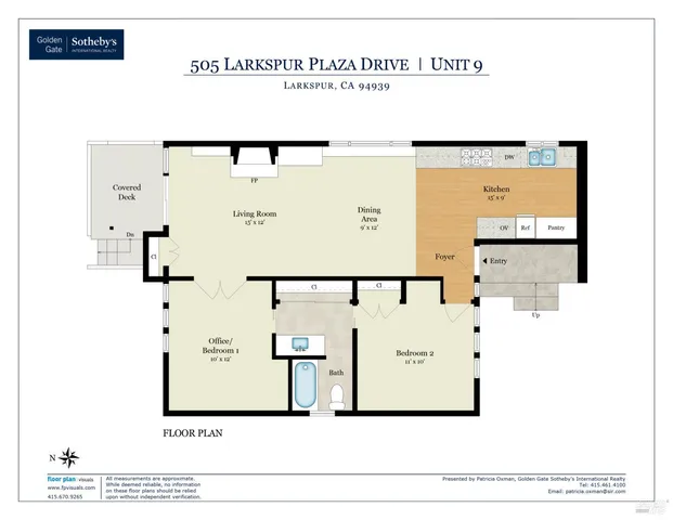 $595,000 | 505 Larkspur Plaza Drive, Unit 9, Larkspur, CA 94939