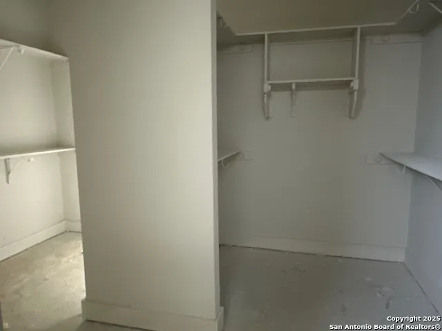 a close view of closet