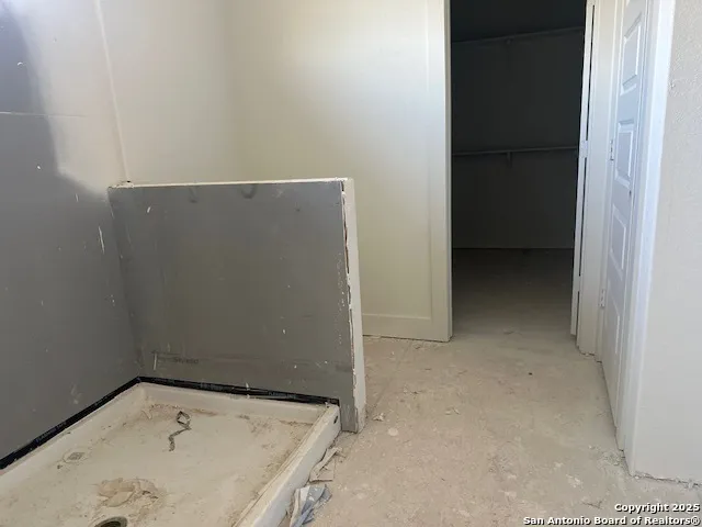 a view of a balcony with an outdoor space