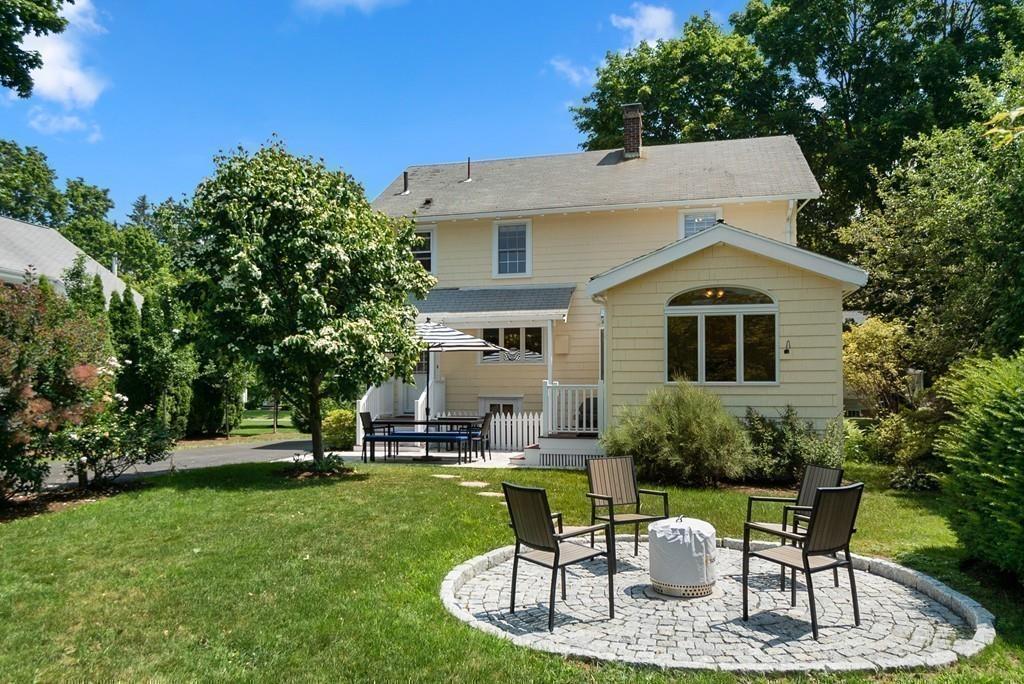 20 Cavanagh Road Wellesley, MA 02481 - Photo 25 of 28 a house view with a seating space and garden