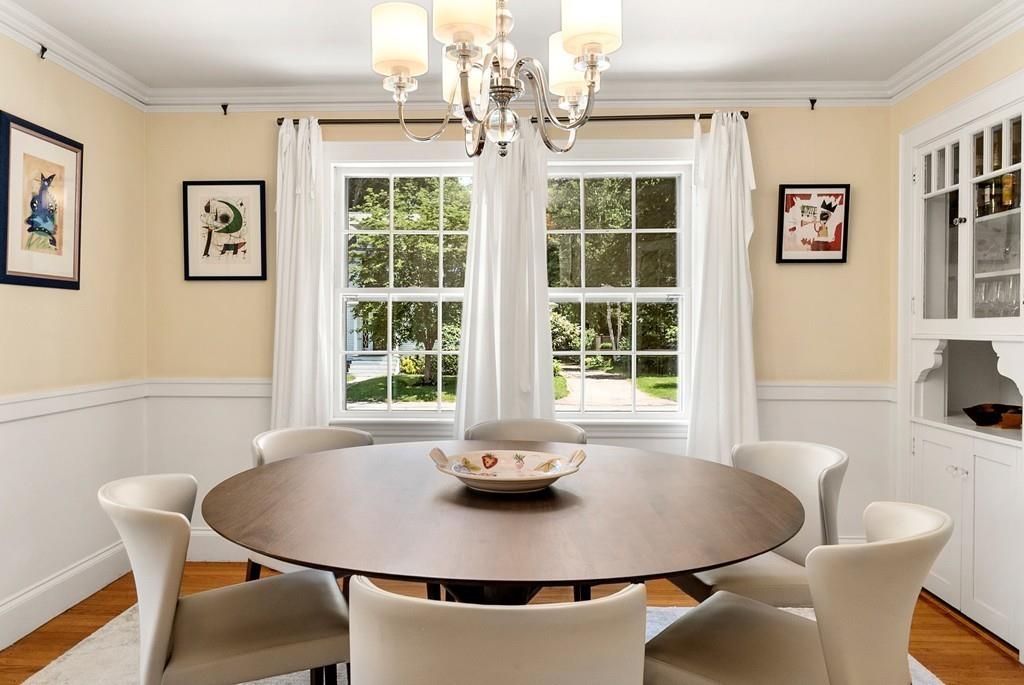 20 Cavanagh Road Wellesley, MA 02481 - Photo 7 of 28 a view of a dining room with furniture window and outside view