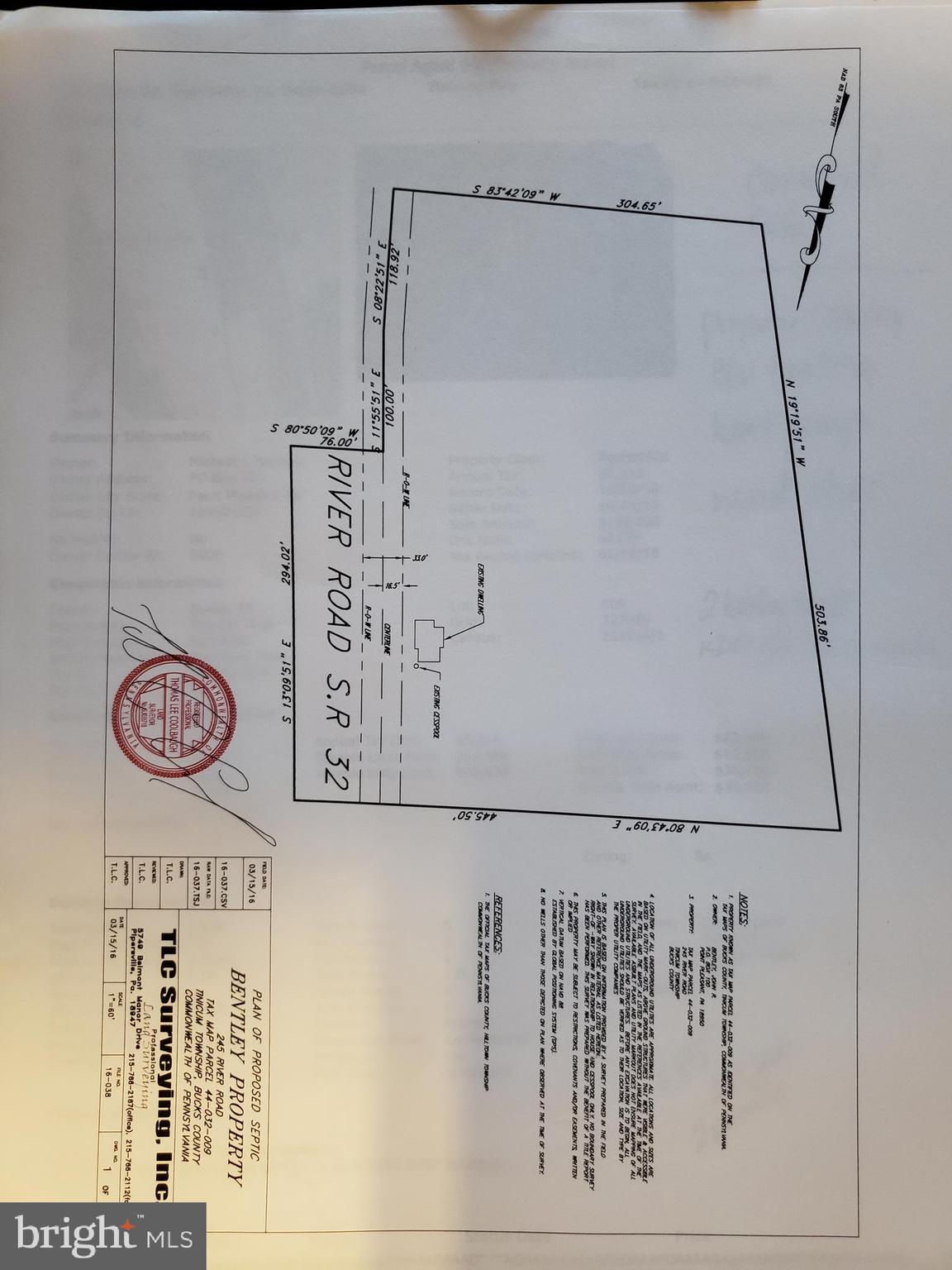 245 River Road Pipersville, PA 18947 - Photo 22 of 22 Plot Plan