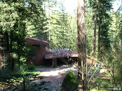 1877 Jonive Road Sebastopol, CA 95472 - Photo 2 of 10 The side view of the main house and car port.