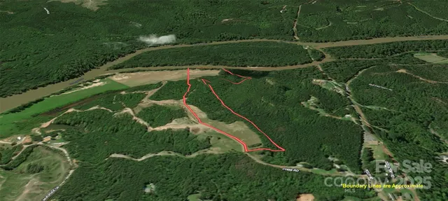 an aerial view of a residential houses