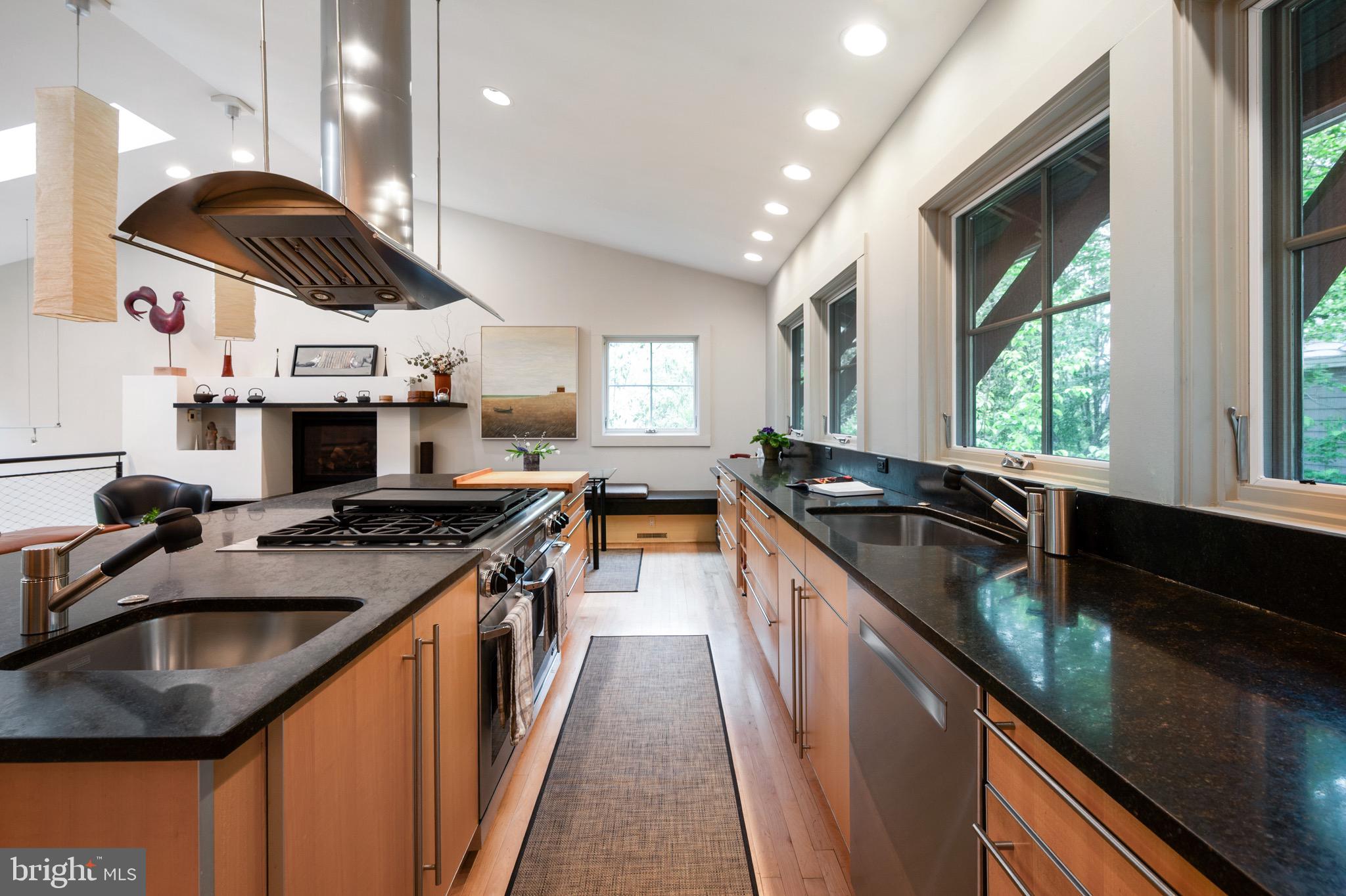 120 West Maple Street Alexandria, VA 22301 - Photo 42 of 100 a kitchen with stainless steel appliances granite countertop a sink a stove and a sink
