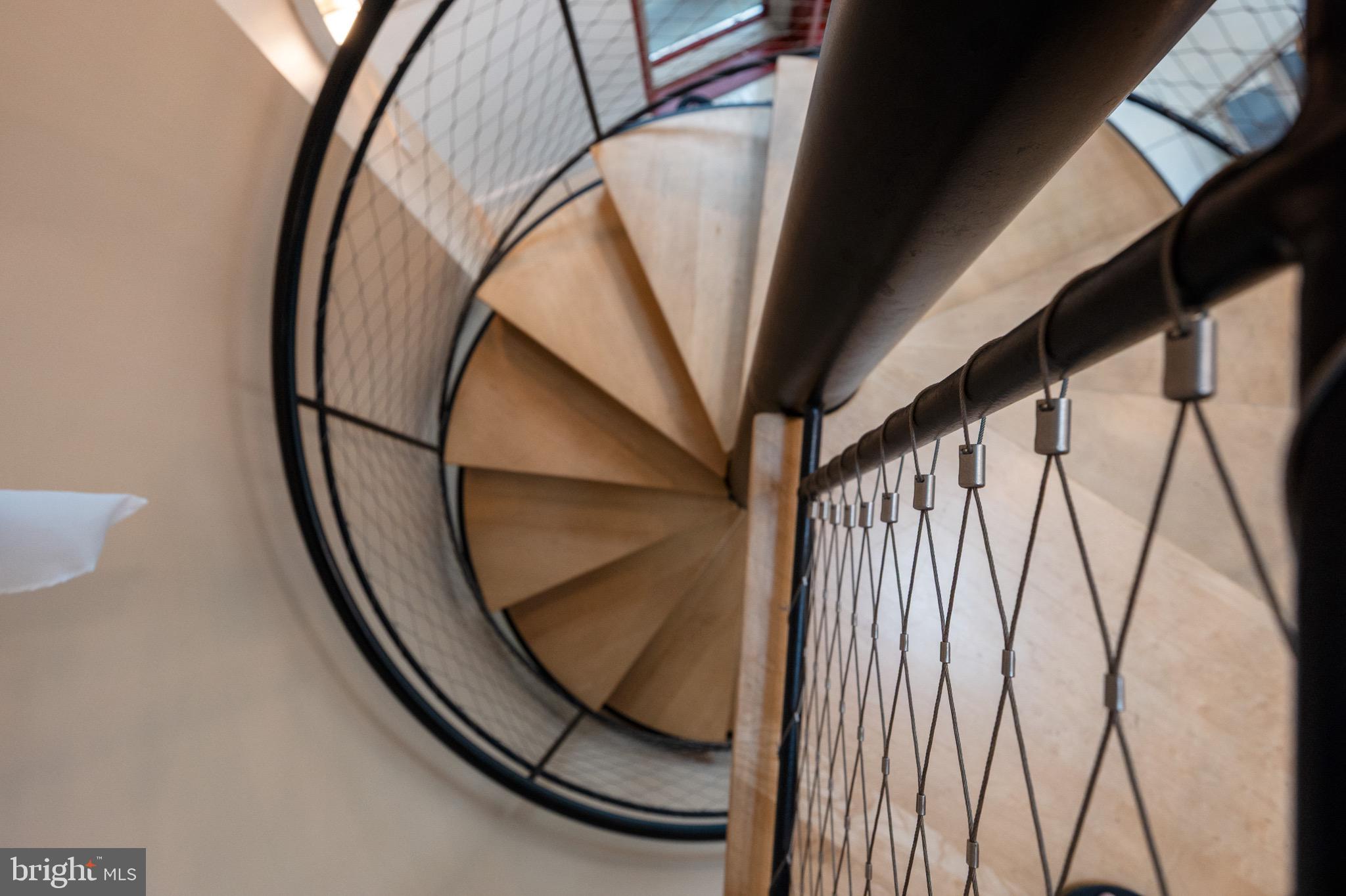120 West Maple Street Alexandria, VA 22301 - Photo 46 of 100 Custom spiral staircase to studio