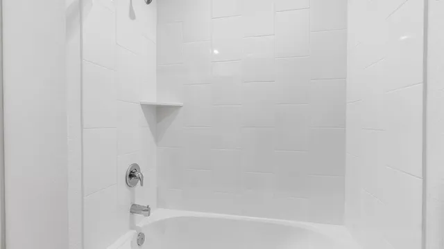 a close up of a bathtub