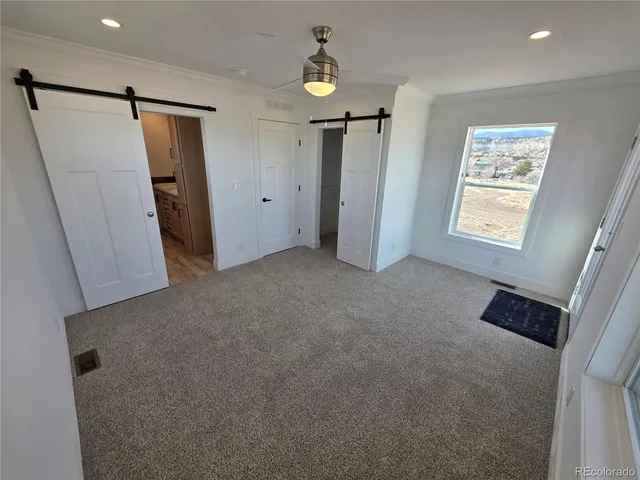 a view of deck with a floor to ceiling window