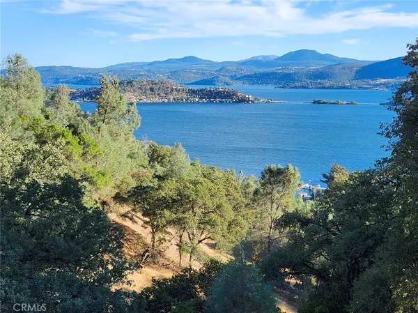 a view of a lake with a mountain