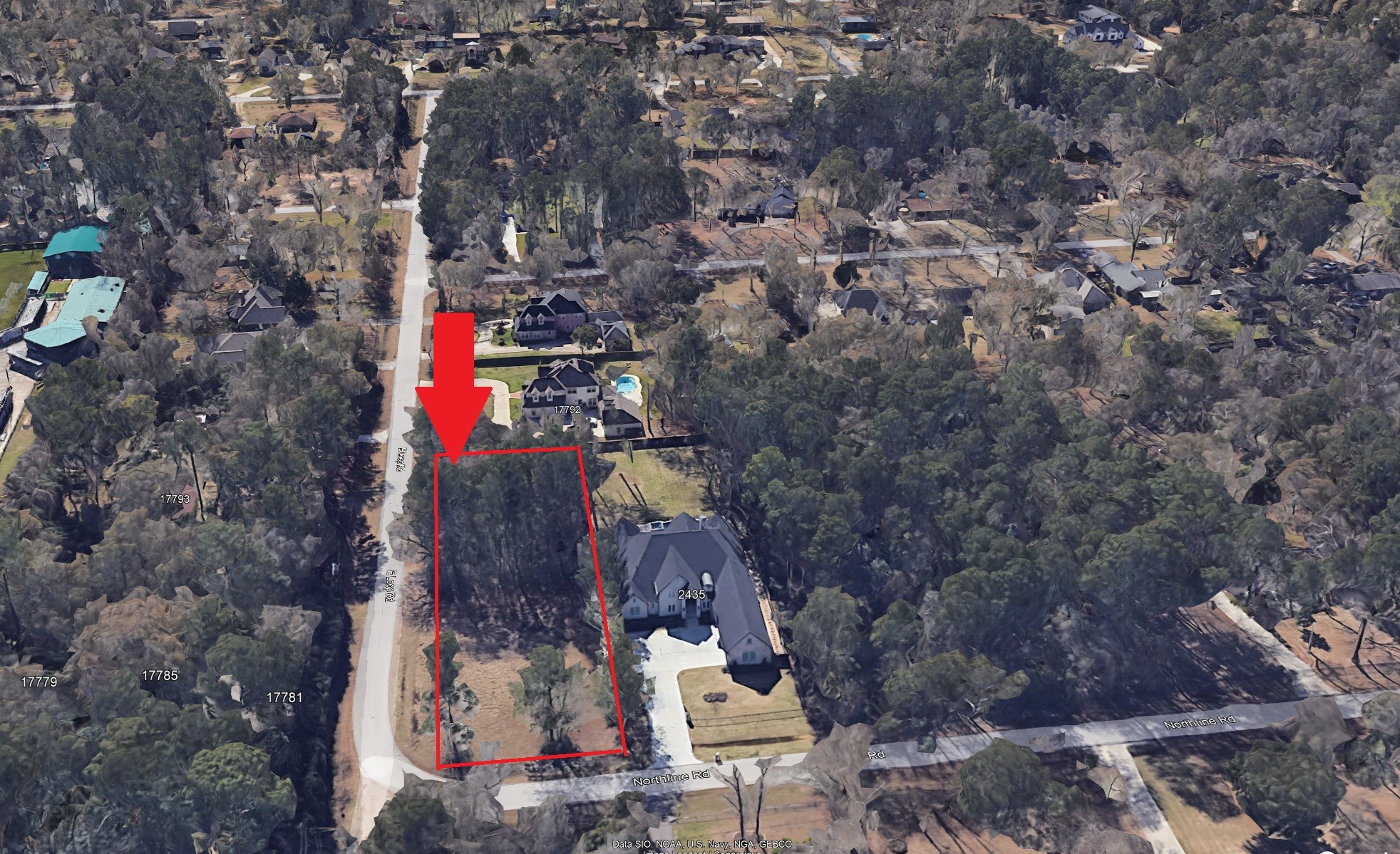 0 Northline Road Conroe, TX 77384 - Photo 5 of 12 New construction to the right and rear of this corner lot.
