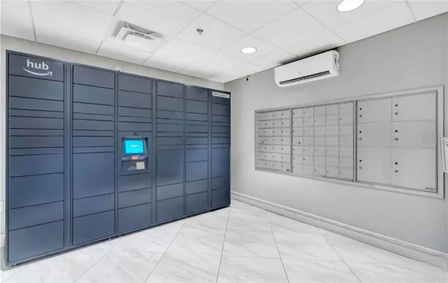 a view of storage and utility room with washer and dryer