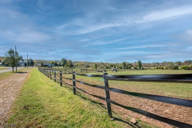 a view of a swimming pool with an outdoor space