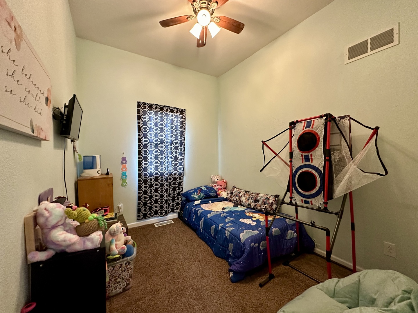 520 Maple Street Weldon, IL 61882 - Photo 10 of 11 a bedroom with a bed and cabinets