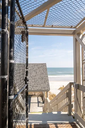 a view of a balcony with lake view