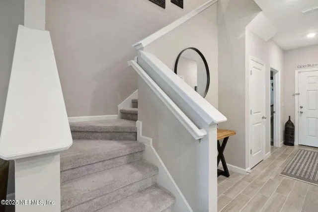 a view of wooden floor in a bathroom