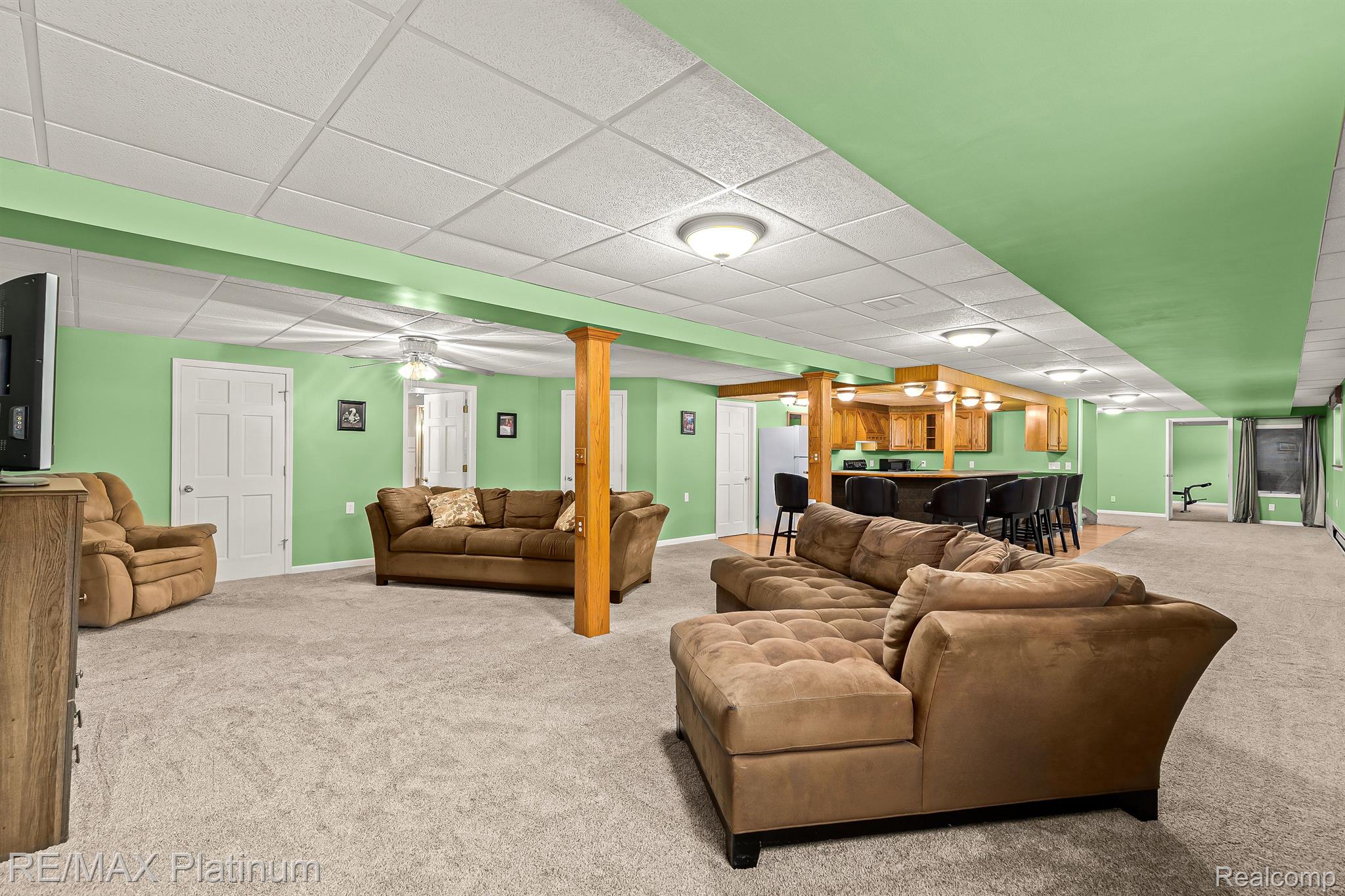 11733 North Fleming Road Fowlerville, MI 48836 - Photo 34 of 51 The Fun Family Room in Finished Lower Level!