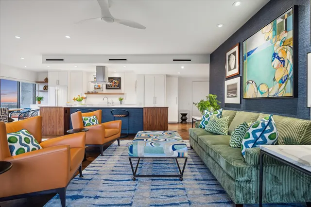 a view of living room with furniture