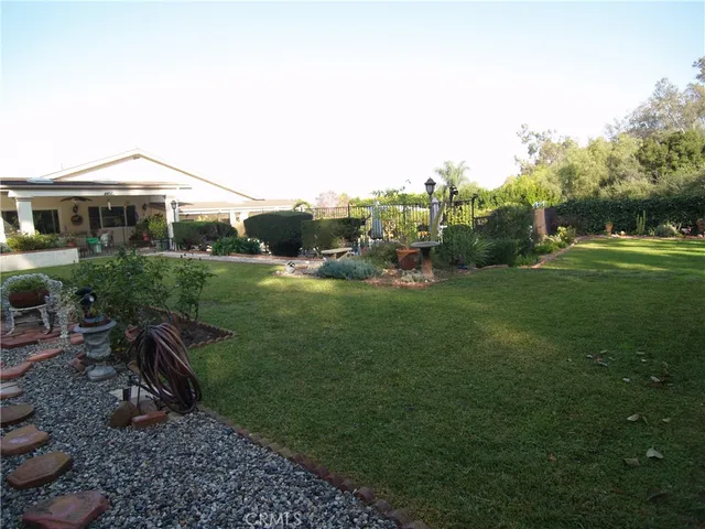 a view of outdoor space and green space