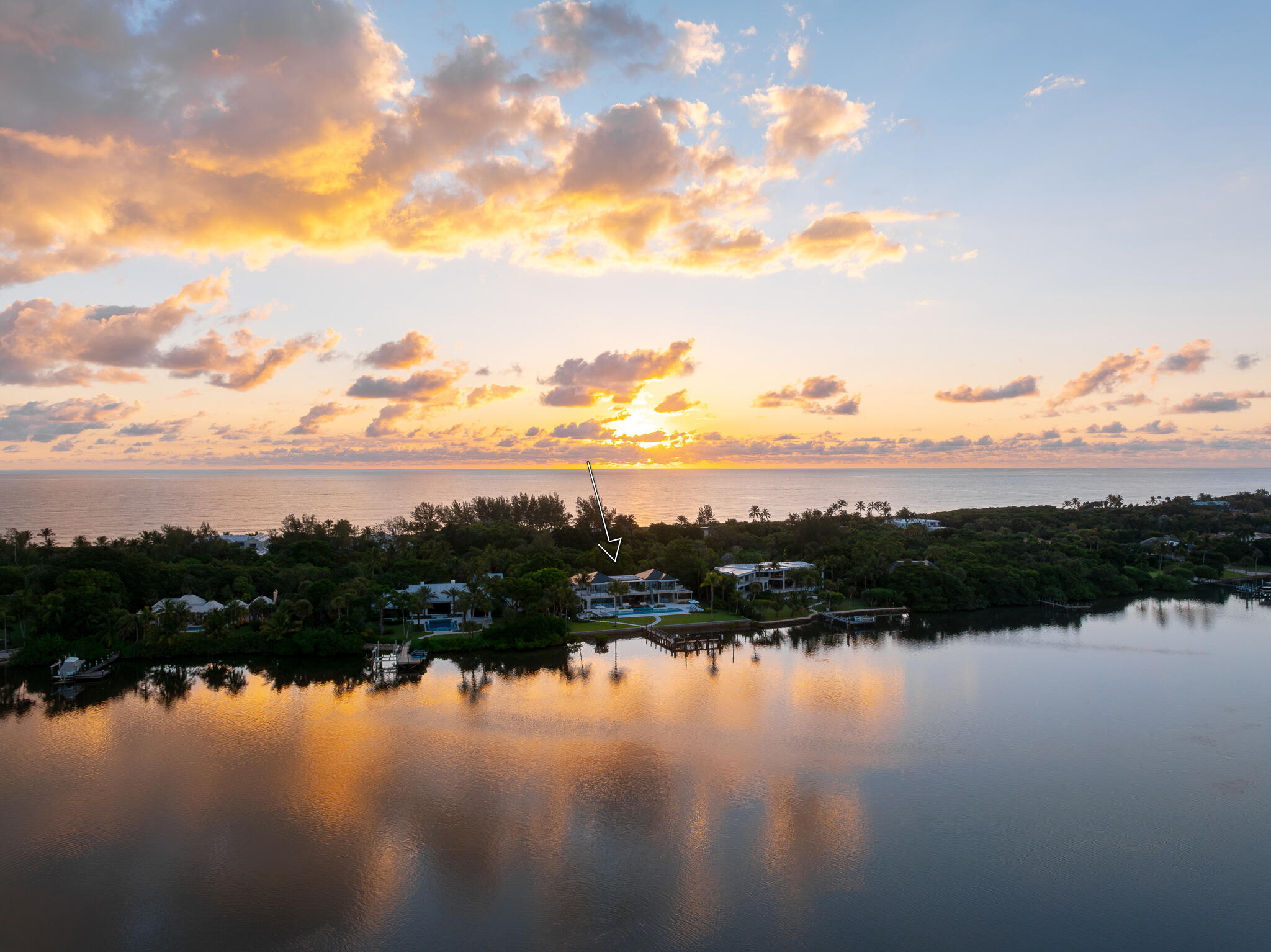 488 South Beach Road Jupiter Island, FL 33455 - Photo 48 of 54 a view of lake