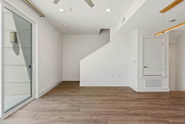 a view of an empty room