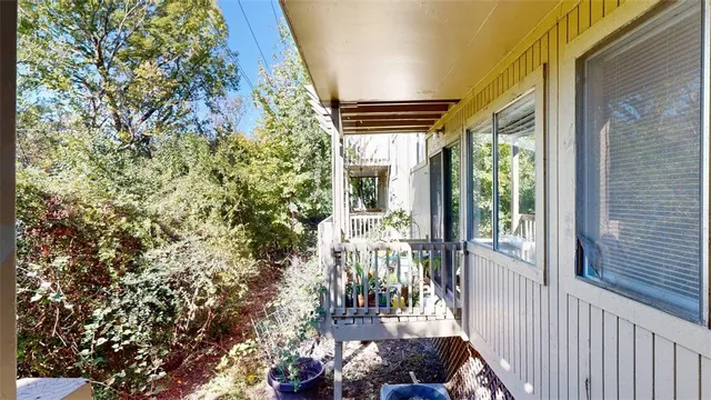 a view of outdoor space with seating area