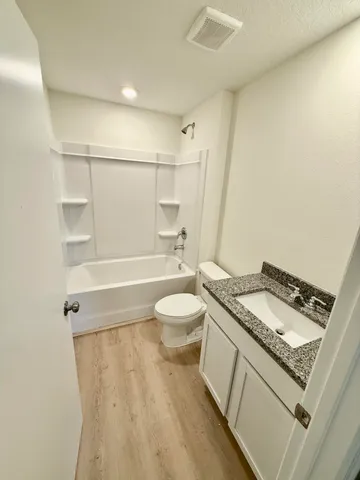 wooden floor in a room