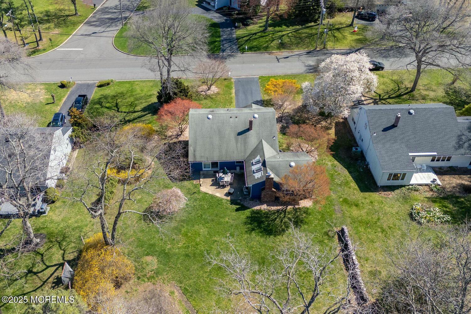 21 Judith Road Little Silver, NJ 07739 - Photo 46 of 48 an aerial view of a house with a garden